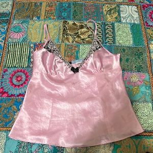 baby pink lingerie top